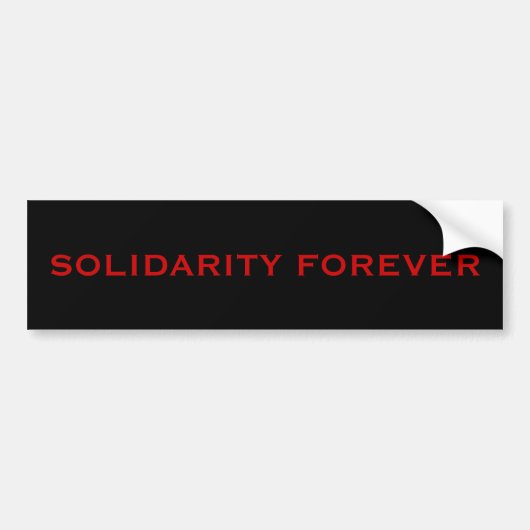 SOLIDARITEITSFREVER BUMPERSTICKER (Voorkant)