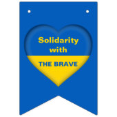 Solidariteitshart van de Oekraïense vlag Vlaggetjes (Eerste vlag)