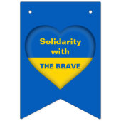 Solidariteitshart van de Oekraïense vlag Vlaggetjes (Derde vlag)