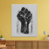 Solidariteitslijst in noodsituaties canvas afdruk (Insitu (Woonkamer))