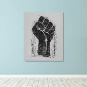 Solidariteitslijst in noodsituaties canvas afdruk (Insitu (Houten vloer))