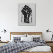 Solidariteitslijst in noodsituaties canvas afdruk (Insitu (Slaapkamer))