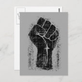 Solidariteitsste gekrompen stijl briefkaart (Voorkant / Achterkant)