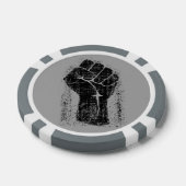 Solidariteitsste gekrompen stijl poker chips (Enkel)