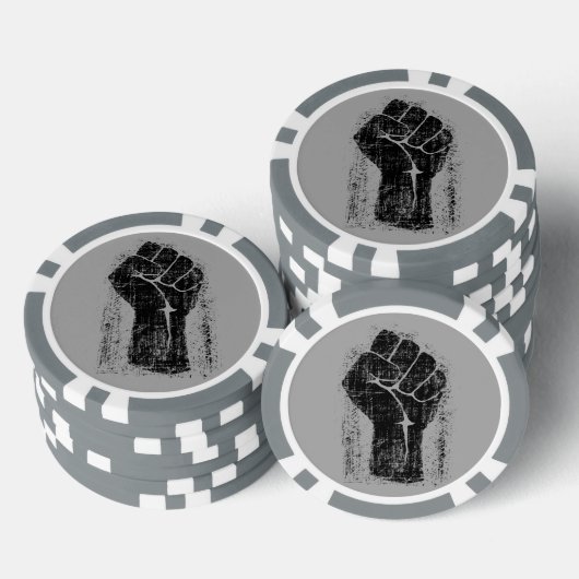 Solidariteitsste gekrompen stijl poker chips (Opstapeling)