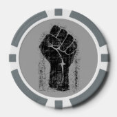 Solidariteitsste gekrompen stijl poker chips (Voorkant)