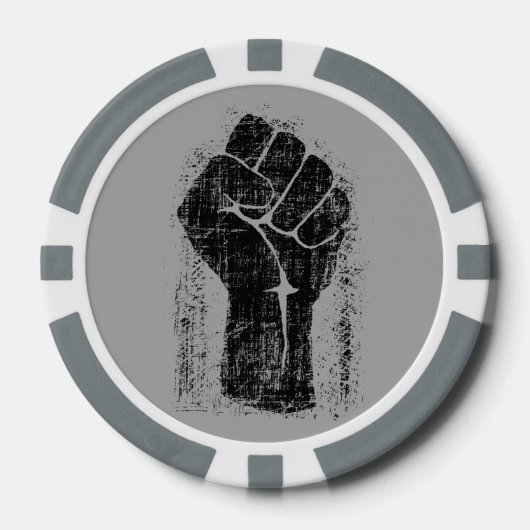 Solidariteitsste gekrompen stijl poker chips (Voorkant)