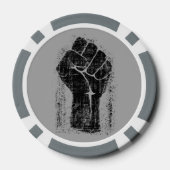 Solidariteitsste gekrompen stijl poker chips (Achterkant)