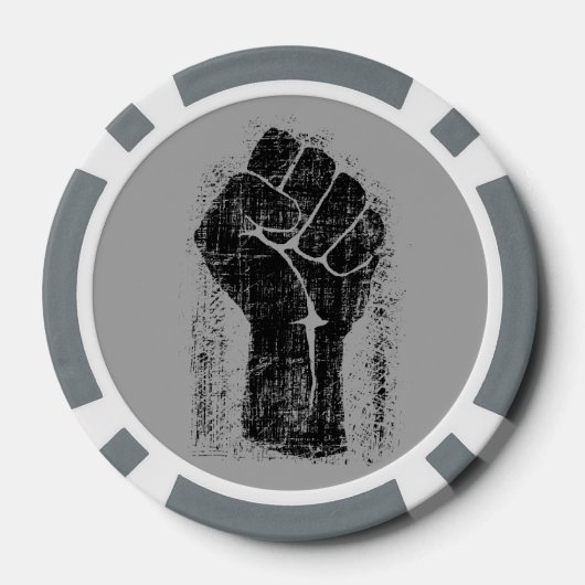 Solidariteitsste gekrompen stijl poker chips (Achterkant)