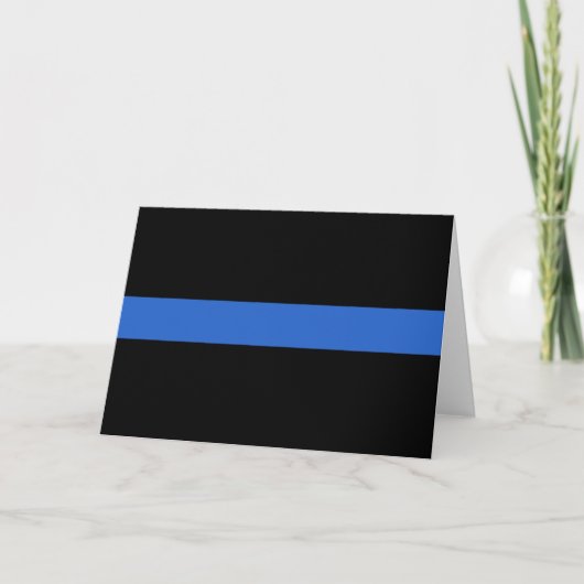 Solidariteitssymbool van de Thin Blue Line Vlag bi Kaart (Voorkant)