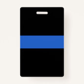 Solidariteitssymbool van de Thin Blue Line Vlag va Badge (Voorkant)