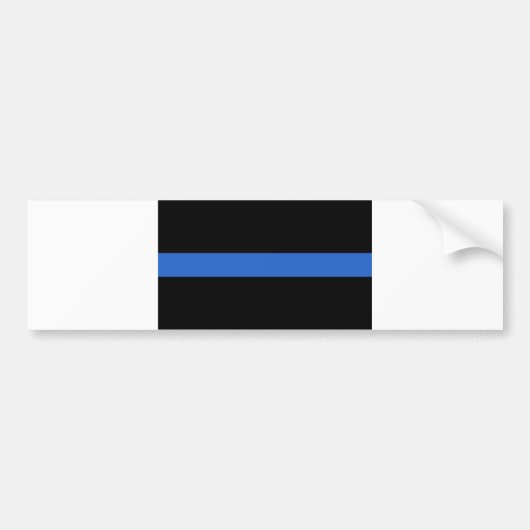 Solidariteitssymbool van de Thin Blue Line Vlag va Bumpersticker (Voorkant)
