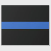 Solidariteitssymbool van de Thin Blue Line Vlag va Cadeaupapier (Vlak)