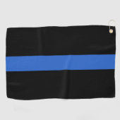 Solidariteitssymbool van de Thin Blue Line Vlag va Golfhanddoek (Horizontaal)
