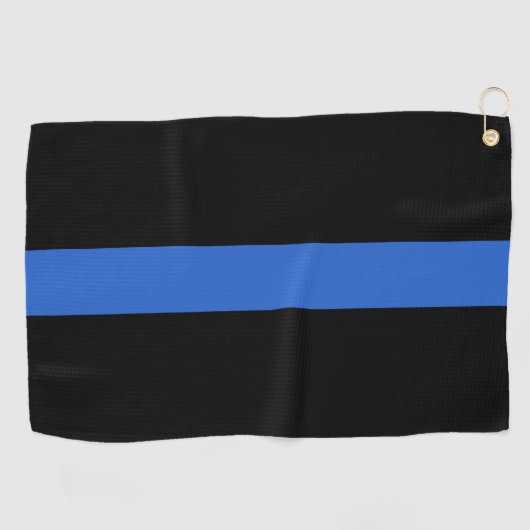 Solidariteitssymbool van de Thin Blue Line Vlag va Golfhanddoek (Horizontaal)
