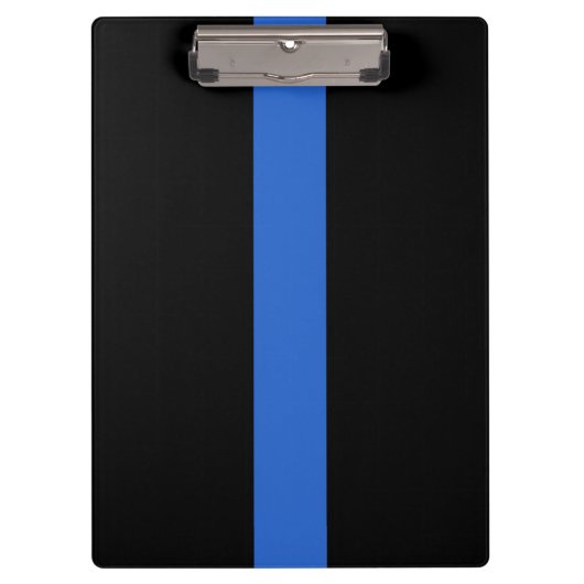 Solidariteitssymbool van de Thin Blue Line Vlag va Klembord (Voorkant)