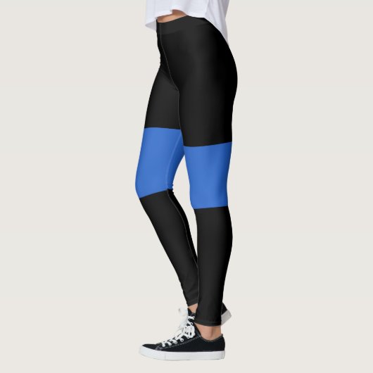 Solidariteitssymbool van de Thin Blue Line Vlag va Leggings (Links)