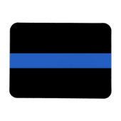 Solidariteitssymbool van de Thin Blue Line Vlag va Magneet (Horizontaal)