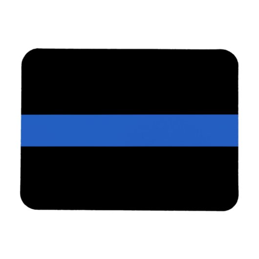 Solidariteitssymbool van de Thin Blue Line Vlag va Magneet (Horizontaal)