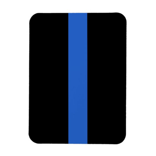 Solidariteitssymbool van de Thin Blue Line Vlag va Magneet (Verticaal)