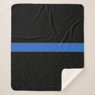 Solidariteitssymbool van de Thin Blue Line Vlag va Sherpa Deken