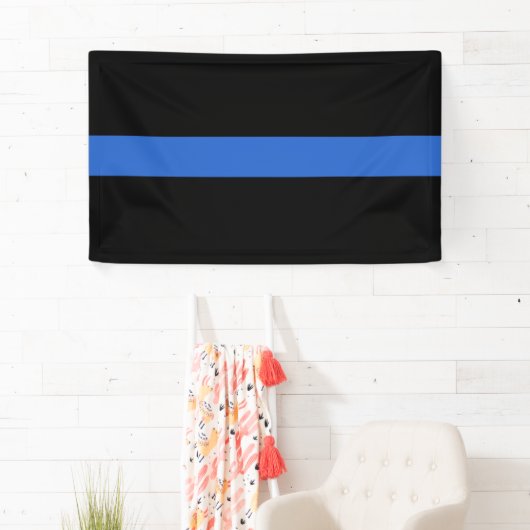 Solidariteitssymbool van de Thin Blue Line Vlag va Spandoek (Insitu)