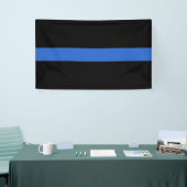 Solidariteitssymbool van de Thin Blue Line Vlag va Spandoek (Beurs)