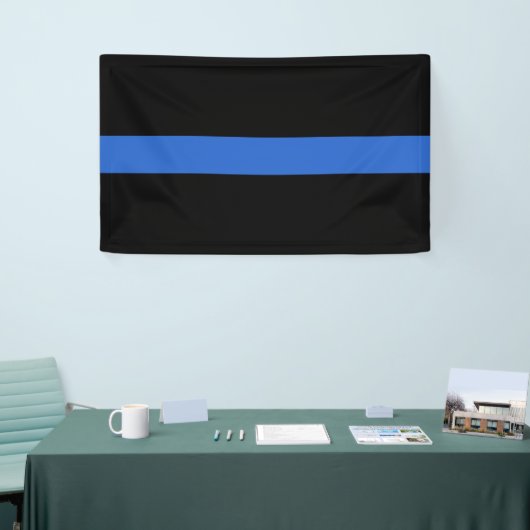 Solidariteitssymbool van de Thin Blue Line Vlag va Spandoek (Beurs)
