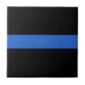 Solidariteitssymbool van de Thin Blue Line Vlag va Tegeltje (Voorkant)
