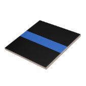 Solidariteitssymbool van de Thin Blue Line Vlag va Tegeltje (Zijkant)