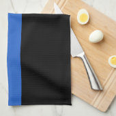 Solidariteitssymbool van de Thin Blue Line Vlag va Theedoek (Quarter Fold)