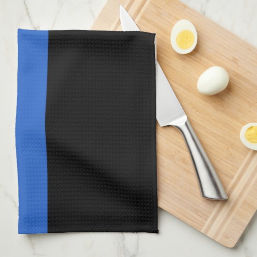 Solidariteitssymbool van de Thin Blue Line Vlag va Theedoek (Quarter Fold)