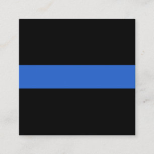 Solidariteitssymbool van de Thin Blue Line Vlag va Vierkante Visitekaartje
