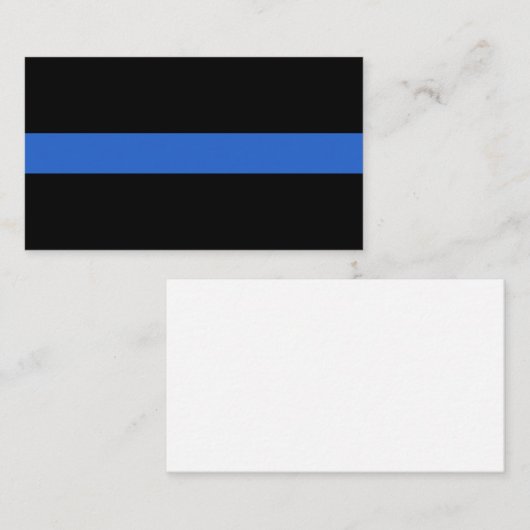 Solidariteitssymbool van de Thin Blue Line Vlag va Visitekaartje (Voorkant / Achterkant)