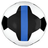 Solidariteitssymbool van de Thin Blue Line Vlag va Voetbal (Gedraaid)