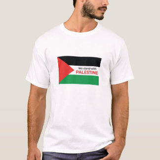 Solidariteitsverklaring: Palestijnse vlag - basis T-shirt