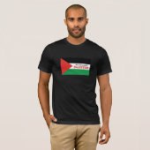 Solidariteitsverklaring: Palestijnse vlag T-shirt (Voorkant volledig)
