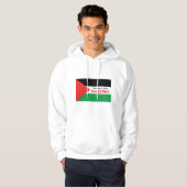 Solidariteitsverklaring: Palestijnse vlaggencapuch Hoodie (Voorkant volledig)