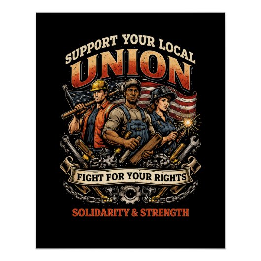 Solidarity and Strength Perfect Poster (Voorkant)