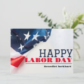 Solidarity Worker Unity Labor Day met Amerikaanse  Bedankkaart (Staand voorkant)