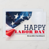 Solidarity Worker Unity Labor Day met Amerikaanse  Bedankkaart (Voorkant / Achterkant)