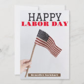 Solidarity Worker Unity Labor Day met Amerikaanse  Bedankkaart (Voorkant)