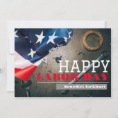 Solidarity Worker Unity Labor Day met Amerikaanse Bedankkaart (Voorkant)