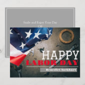 Solidarity Worker Unity Labor Day met Amerikaanse Bedankkaart (Voorkant / Achterkant)