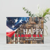 Solidarity Worker Unity Labor Day met Amerikaanse  Bedankkaart (Staand voorkant)