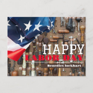 Solidarity Worker Unity Labor Day met Amerikaanse  Briefkaart