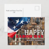 Solidarity Worker Unity Labor Day met Amerikaanse Briefkaart (Voorkant / Achterkant)