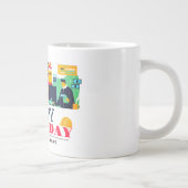 Solidarity Worker Unity Labor Day met Amerikaanse  Grote Koffiekop (Rechts)