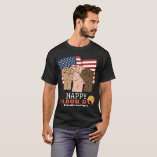 Solidarity Worker Unity Labor Day met Amerikaanse  T-shirt