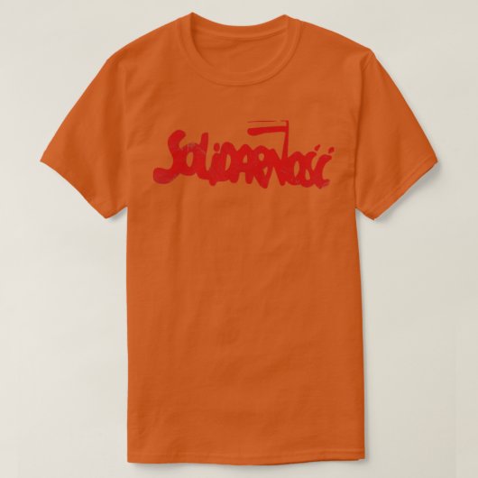 Solidarnosc 80s Poolse vakbond T-shirt (Design voorkant)